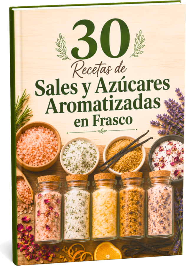 Portada del bono 30 Recetas de Sales y Azúcares Aromatizadas en Frasco